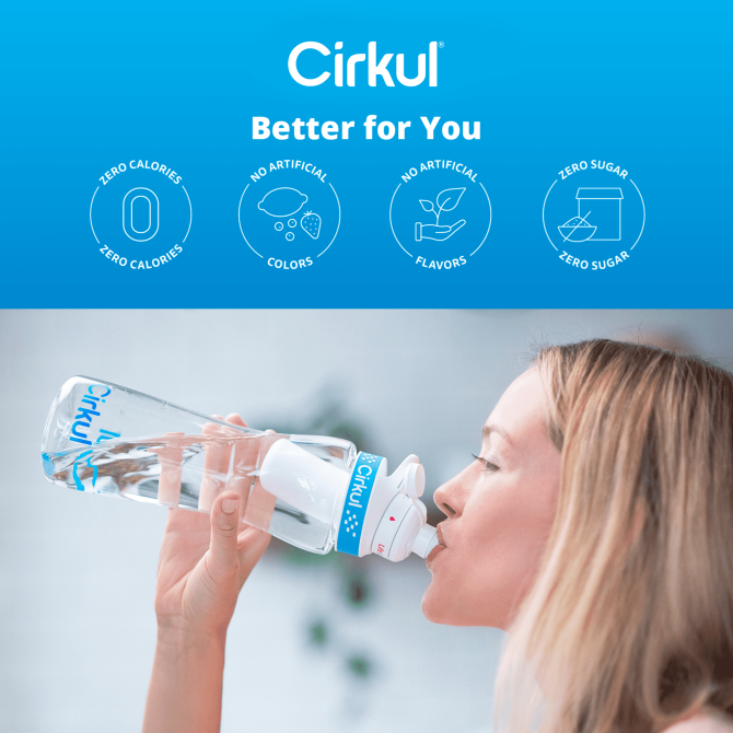 Cirkul Plastic Water Bottle Starter Kit 22 oz